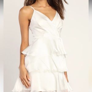 Lulus Tier to There White Tiered Organza Mini Dress